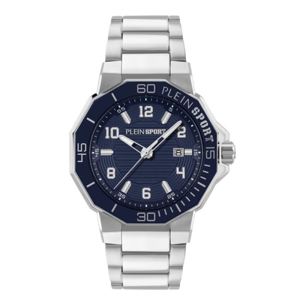 Plein Sport Titan Bracelet Watch Silver Mens